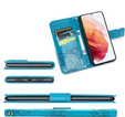 Etui z klapką do Oppo Reno 12, Butterfly, niebieskie