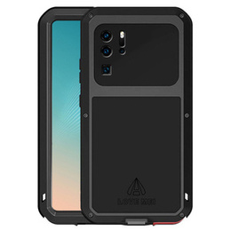 Etui Love Mei do Huawei P30 Pro, pancerne ze szkłem, czarne