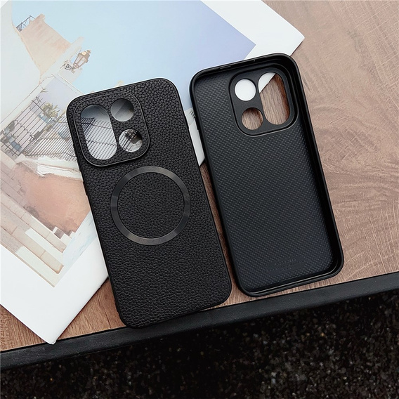 Etui do OnePlus 15, Leather Hybrid MagSafe, czarne