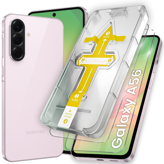 2x Szkło Hartowane do Samsung Galaxy S25 Edge, z ramką ułatwiającą montaż ERBORD Easy App