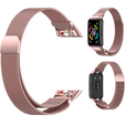 Pasek Bransoleta Milanese do Huawei Band 6, Różowy