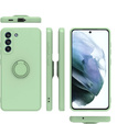 Etui Smooth Ring do Samsung Galaxy S21 FE, jasnozielone