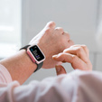 2w1 Etui + Szkło Hartowane do Apple Watch 4/5/6/SE 44mm, Różowe