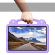 Etui do Samsung Galaxy Tab S10+ Plus, Cute Patterns, z podstawką, fioletowe