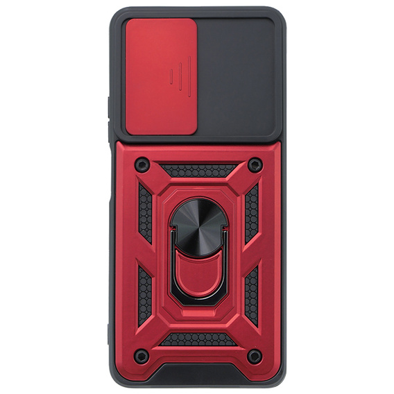 Etui pancerne do Realme 14X / Realme C75, CamShield Slide, czerwone