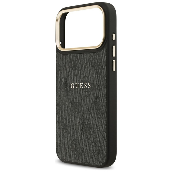 Etui GUESS do iPhone 17 Pro Max, 4G Classic Logo, do MagSafe czarne