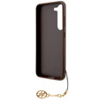 Etui GUESS do Samsung Galaxy A55, 4G Charms Collection Hardcase, brązowe