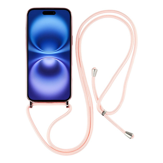 Etui do iPhone 17, Electro MagSafe, różowe + Smycz