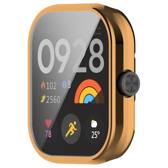 2w1 Etui z Osłoną na ekran do Xiaomi Redmi Watch 4, Różowe rose gold