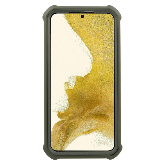 Etui pancerne do Samsung Galaxy S22, Dexnor Full Body, zielone