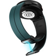 Pasek Silikonowy do Samsung Galaxy Watch 4/5/6/7/FE 40/42/43/44/45/46/47mm, Zielony / Czarny