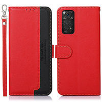 Etui Wallet do Xiaomi Redmi Note 11/11S, KHAZNEH, Dual Color, Red