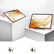 Etui do Samsung Galaxy Tab S10+ Plus, Smartcase z miejscem na rysik, różowe