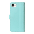 Etui z klapką do iPhone 16E, Rhombus Crossbody Leather, zielone