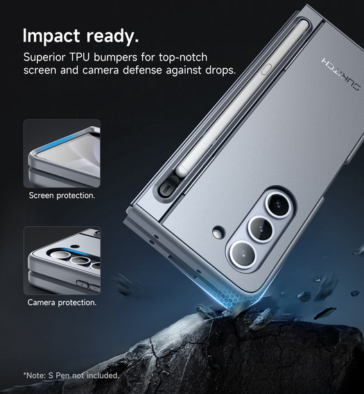 Etui do Samsung Galaxy Z Fold 5, Suritch Full Body, niebieskie