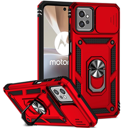 Etui pancerne do Motorola Moto G32, CamShield Slide, czerwone