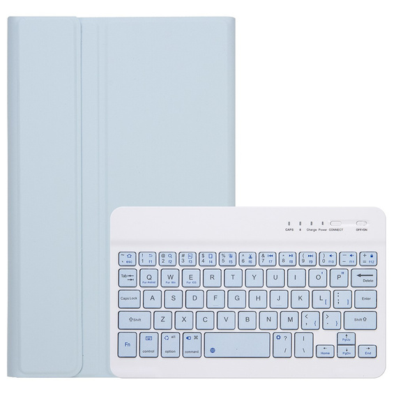 Etui z klawiaturą do Samsung Galaxy Tab A11, Leather Pen Slot, niebieskie