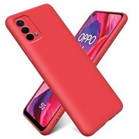 Etui do Oppo A54 5G / A74 5G / A93 5G, Silicone Lite, czerwone