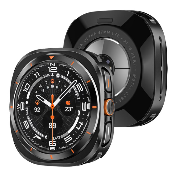 Etui aluminiowe do Samsung Galaxy Watch Ultra 47mm (2025 / 2024), czarne