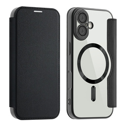 Etui z klapką do iPhone 17, RFID Wallet MagSafe z ochroną aparatu, czarne