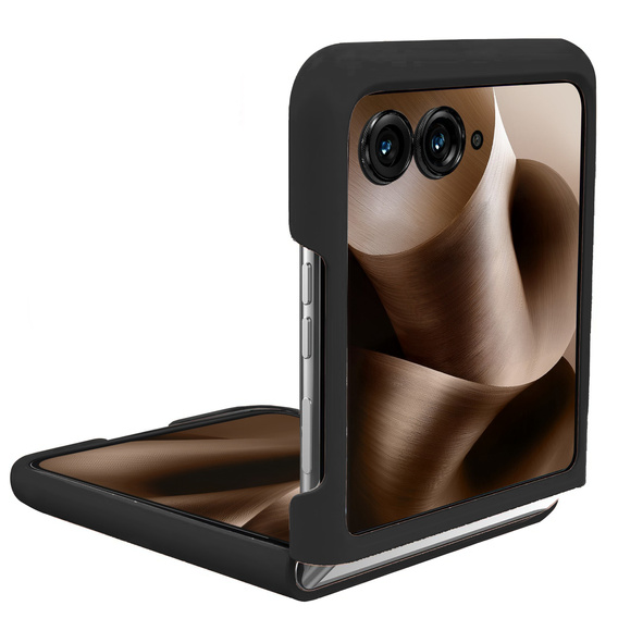 Etui do Motorola Razr 60 Ultra, PC Case, ze szkłem, czarne