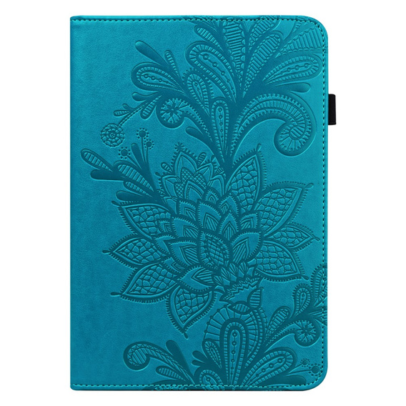 Etui do Lenovo Tab M9, With stand, Flower, niebieskie