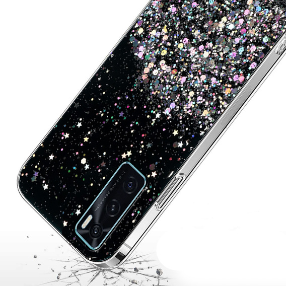 Etui do Vivo S7E/ Y73S/ Y70/ V20 SE, Glittery, czarne