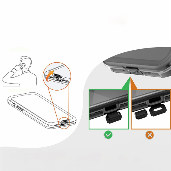 Etui Wodoodporne IP68 do iPhone Air, SHELLBOX MagSafe, czarne