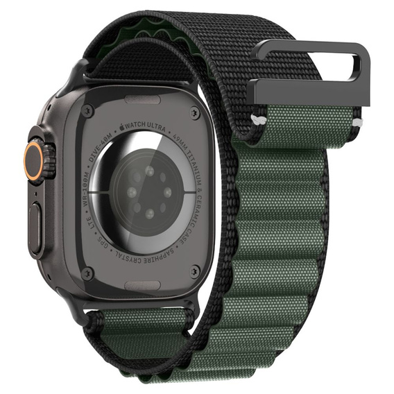 Pasek Spigen WBF1 Band do Apple Watch 8/9/10/11/SE/Ultra 1/2 (44/45/46/49 mm) – Black / Green