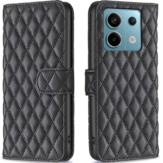 Etui z klapką do Xiaomi Redmi Note 13 Pro 5G, Wallet, BINFEN COLOR, czarne