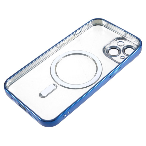 Etui do iPhone 14, Electro MagSafe, niebieskie + Szkło na ekran