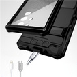 Etui pancerne do Samsung Galaxy S24 Ultra, R-JUST, czarne
