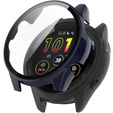 2w1 Etui + Szkło Hartowane do Garmin Forerunner 265, Granatowe