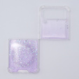 Etui do Samsung Galaxy Z Flip 4 5G, Sparkle, do Magsafe, fioletowe