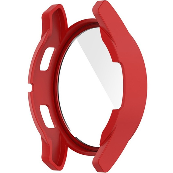 2w1 Etui + Szkło Hartowane do Samsung Galaxy Watch 4 44mm, Czerwone