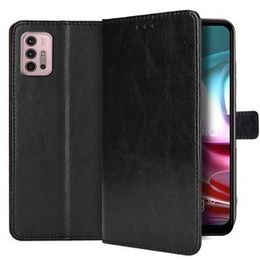 Skórzane Etui Wallet do Motorola Moto G10/G30, Black