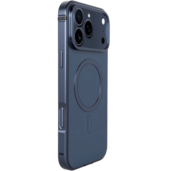Etui do iPhone 17 Pro, Metal Frame, do MagSafe – granatowe