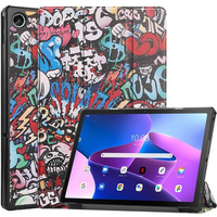 Etui do Lenovo Tab M10 Plus 10.6 Gen 3 TB-125F TB-128F, Smartcase, graffiti