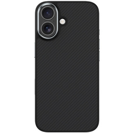 Etui BENKS Kevlar Armor PRO do iPhone 17, Carbon Fiber 600D A067, do MagSafe, aktywny przycisk – czarne
