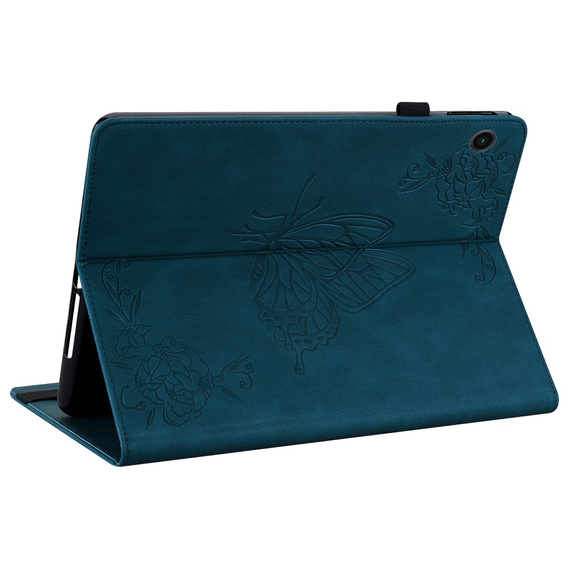 Etui do Samsung Galaxy Tab A11+, Butterfly, niebieskie