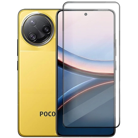 Szkło Hartowane 3D do Xiaomi Poco F7 Ultra, czarna ramka