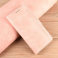 Etui z klapką do Oppo Reno 12 Pro, Card Slot, różowe