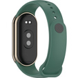 Pasek Silikonowy do Xiaomi Smart Band 10 / 9 / 8, Ciemny Zielony