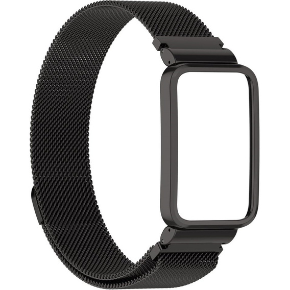 Bransoleta Milanese do Xiaomi Mi Band 7 Pro, Czarna