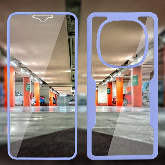 Etui do Xiaomi Redmi Note 14 Pro 5G / 14 Pro+ 5G, Shockproof, z folią, fioletowe