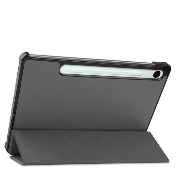 Etui do Samsung Galaxy Tab S10 Lite / S10 FE / S9 FE, Tri-fold, z miejscem na rysik, szare