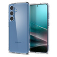 Etui Spigen do Samsung Galaxy S25+ Plus, Ultra Hybrid, przezroczyste + Szkło Hartowane 9H