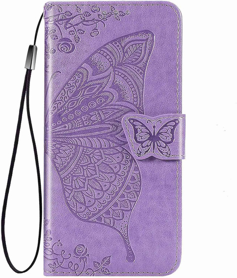 Etui z klapką do Xiaomi 15T, Butterfly, fioletowe