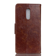 Skórzane Etui Wallet do Xiaomi Redmi 8 - Brown