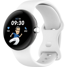 Pasek Silikonowy do Google Pixel Watch 1 / 2 / 3 41mm, Biały